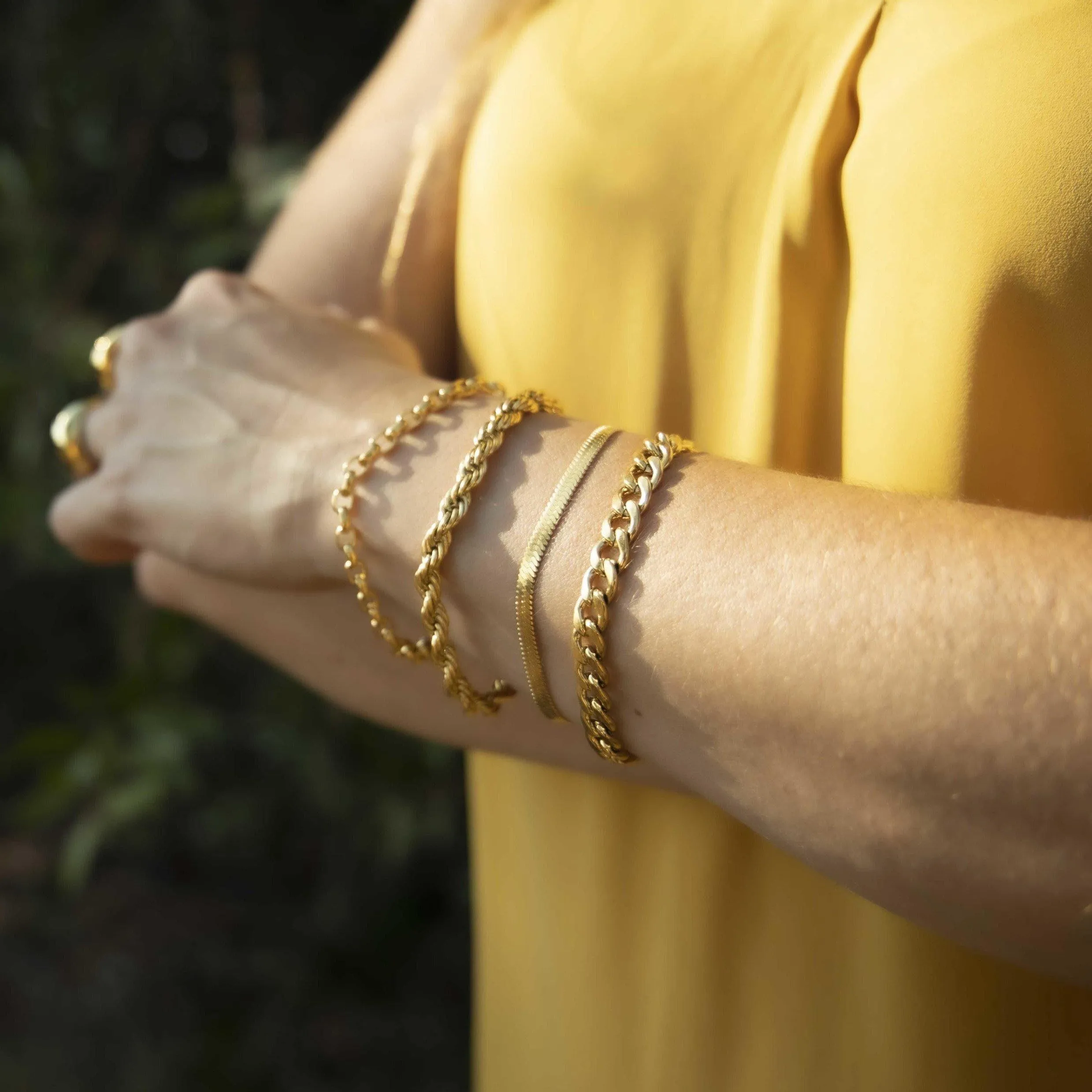 Lily Cuban Chain Bracelet