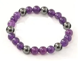 Magnetic Amethyst Bracelet- Health