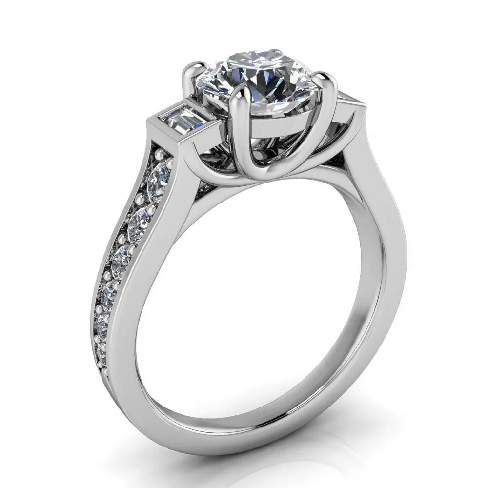 Modern Engagement Ring - Amsterdam Round