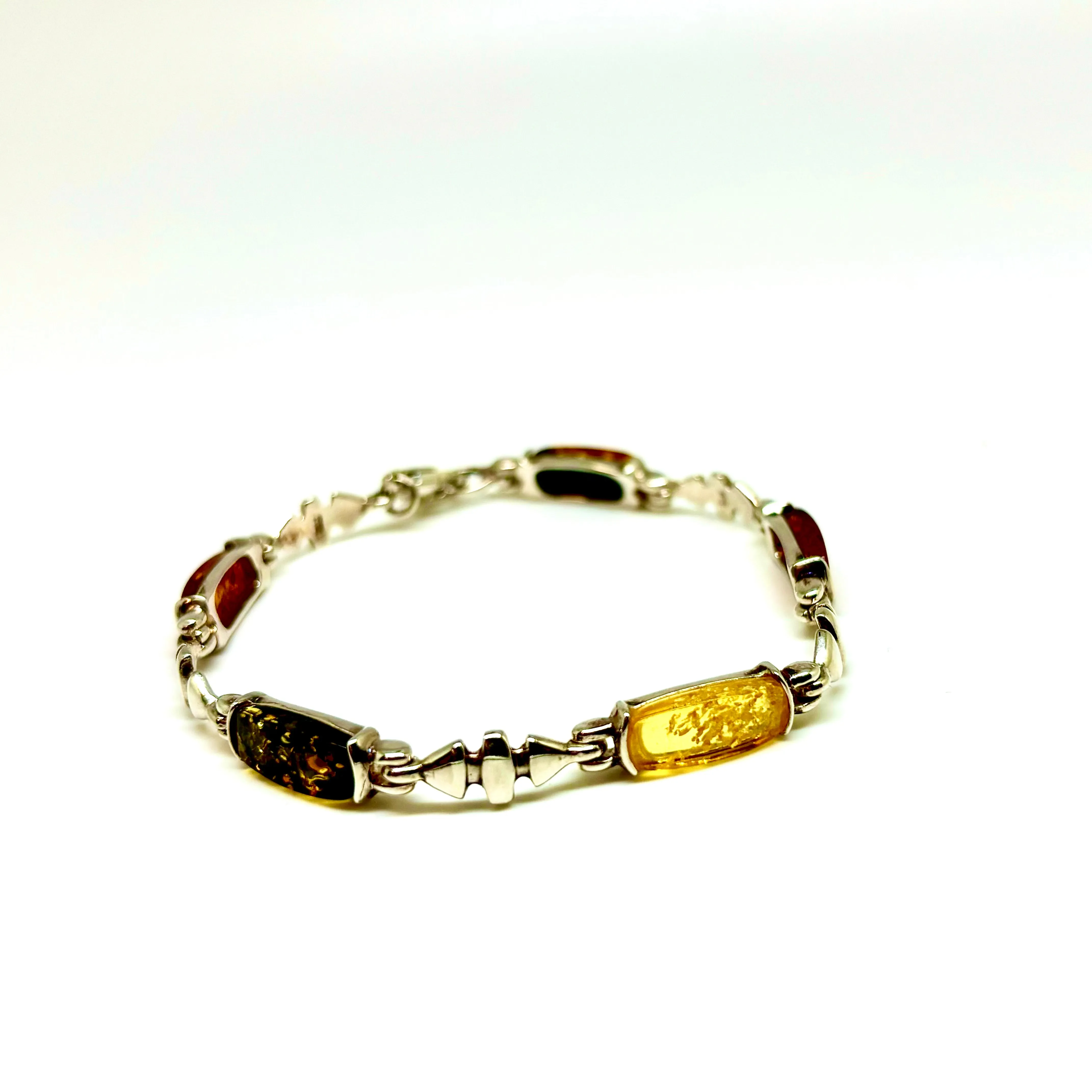 Multi Color Baltic Amber Bracelet
