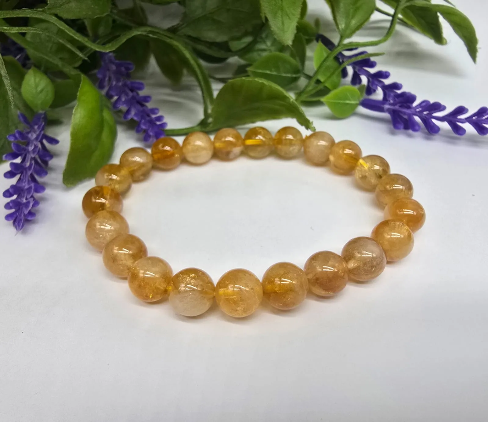Natural Citrine AAA High Grade Beads Bracelet