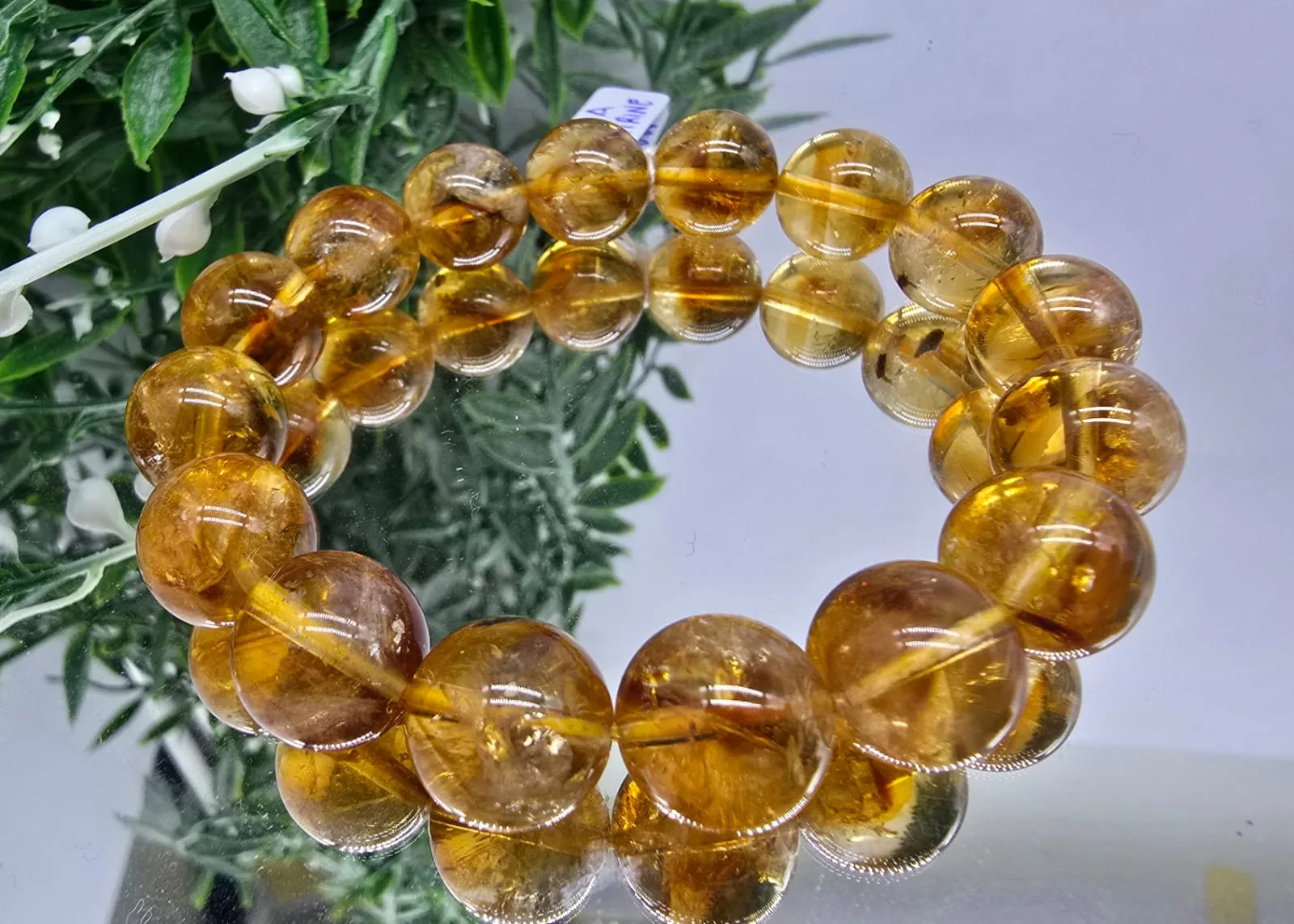 Natural Citrine AAA High Grade Beads Bracelet