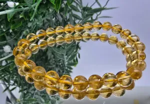 Natural Citrine AAA High Grade Beads Bracelet