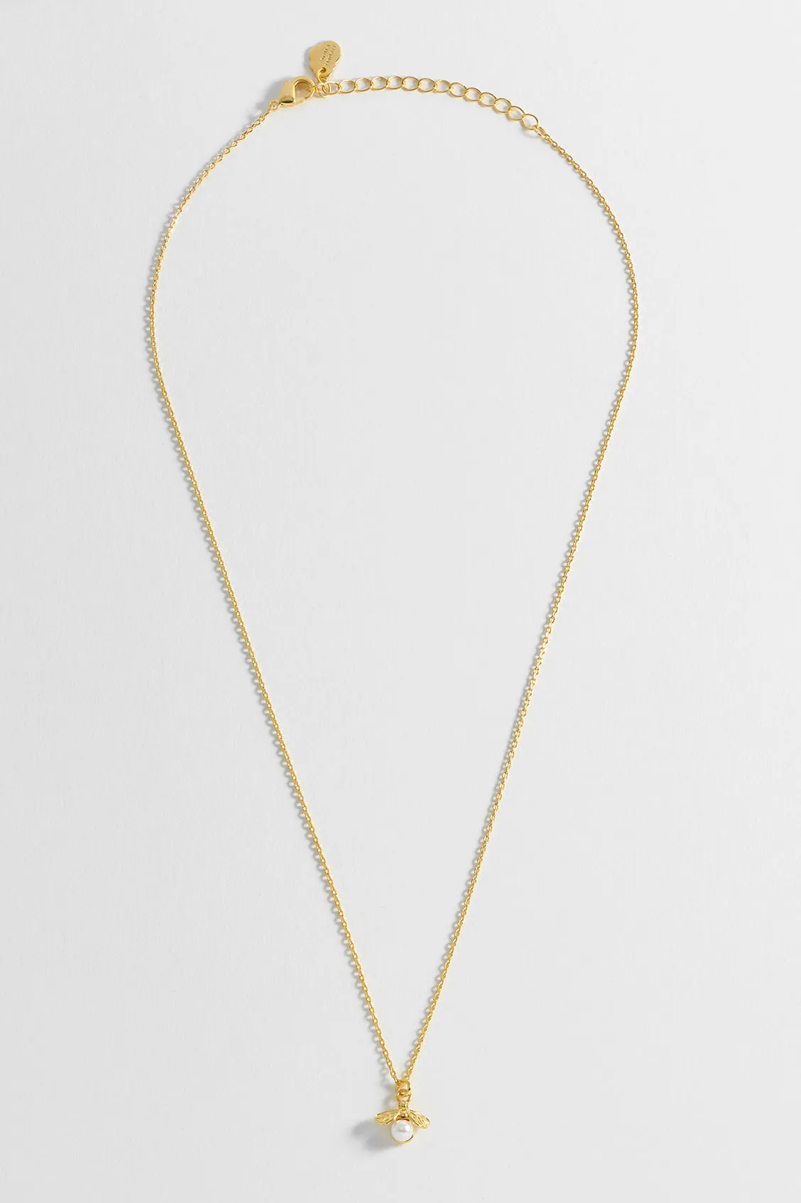 Pearl Bee Pendant Necklace