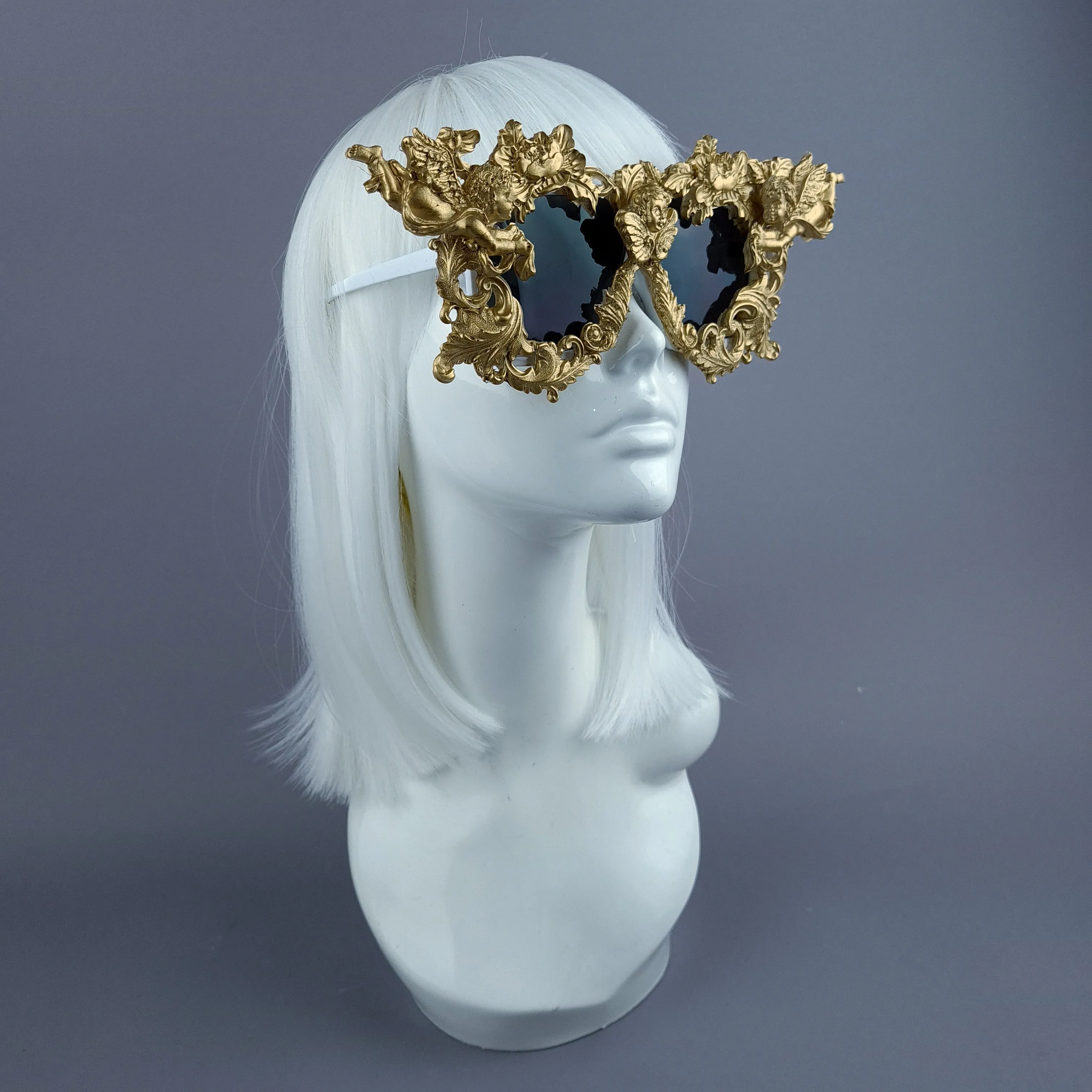 "Gabriel" Gold Filigree Ornate Unisex Sunglasses