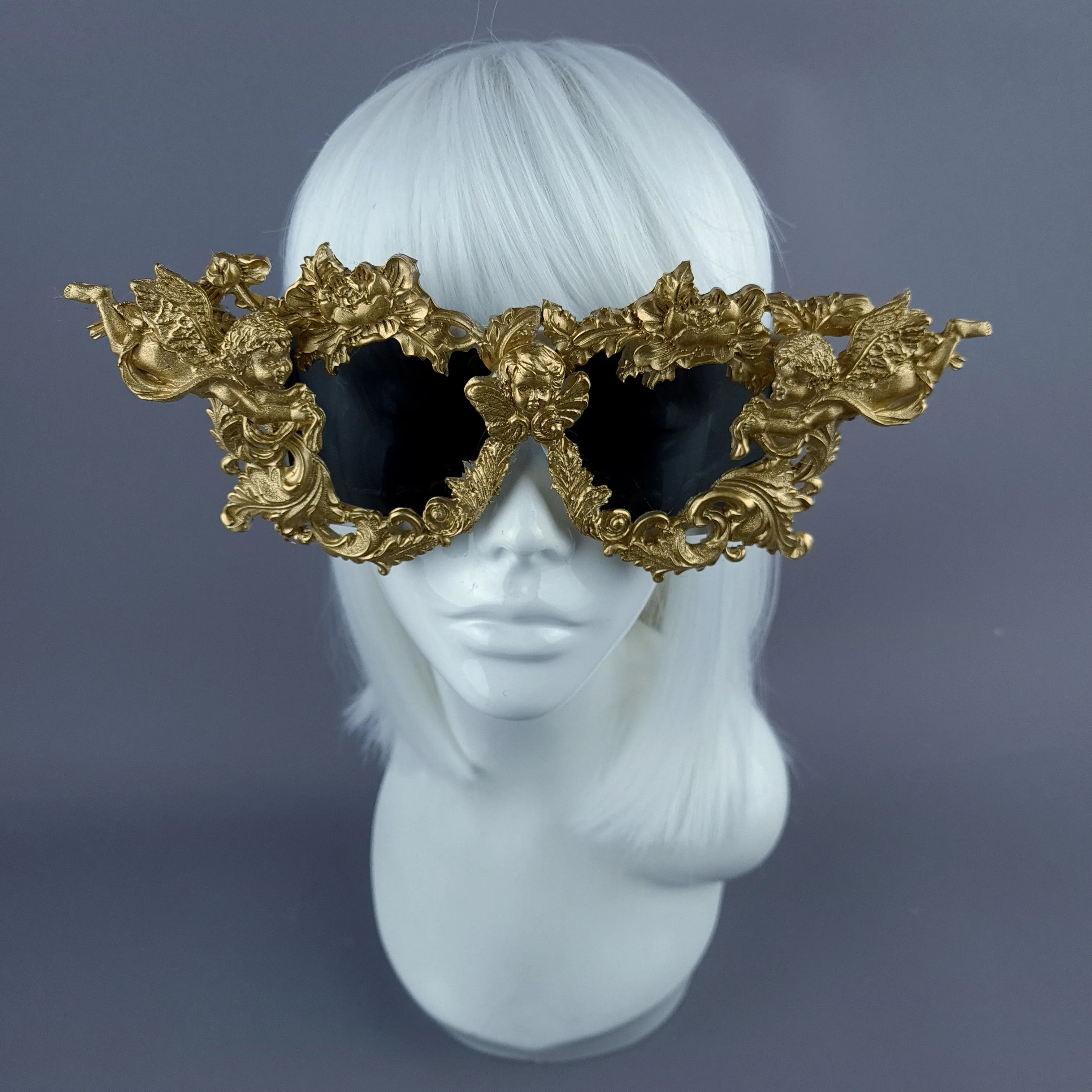 "Gabriel" Gold Filigree Ornate Unisex Sunglasses