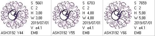 Regal Curls Monogram Letters Y