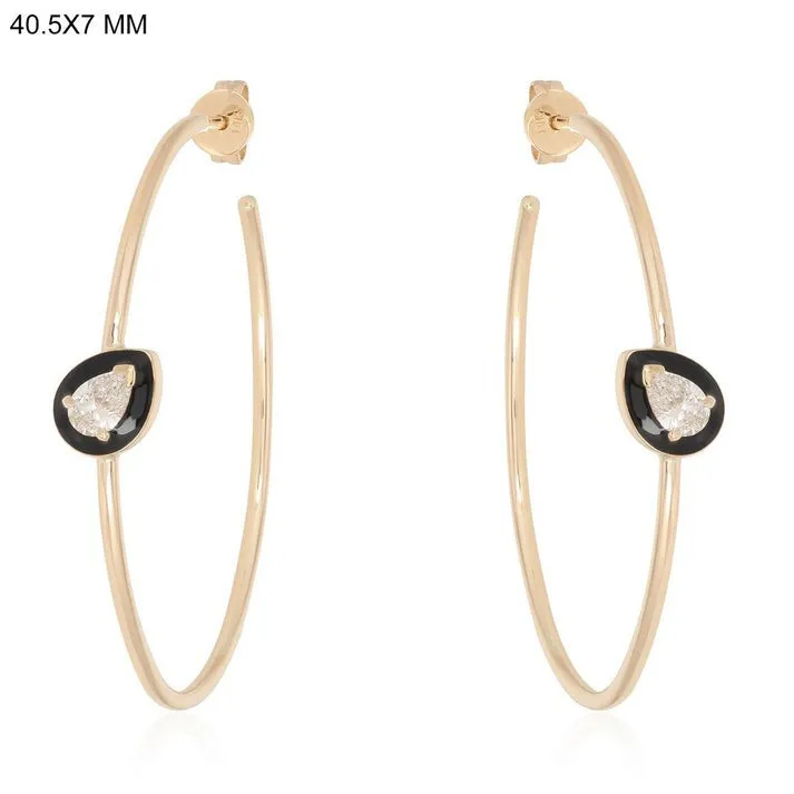 Regal Diamond Hoops Earrings