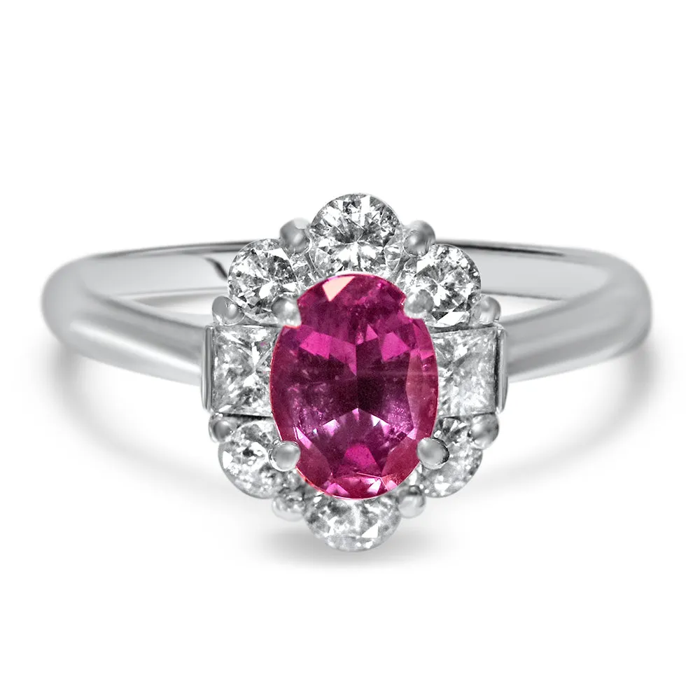 Regal Elegance - Platinum Natural Alexandrite Ring