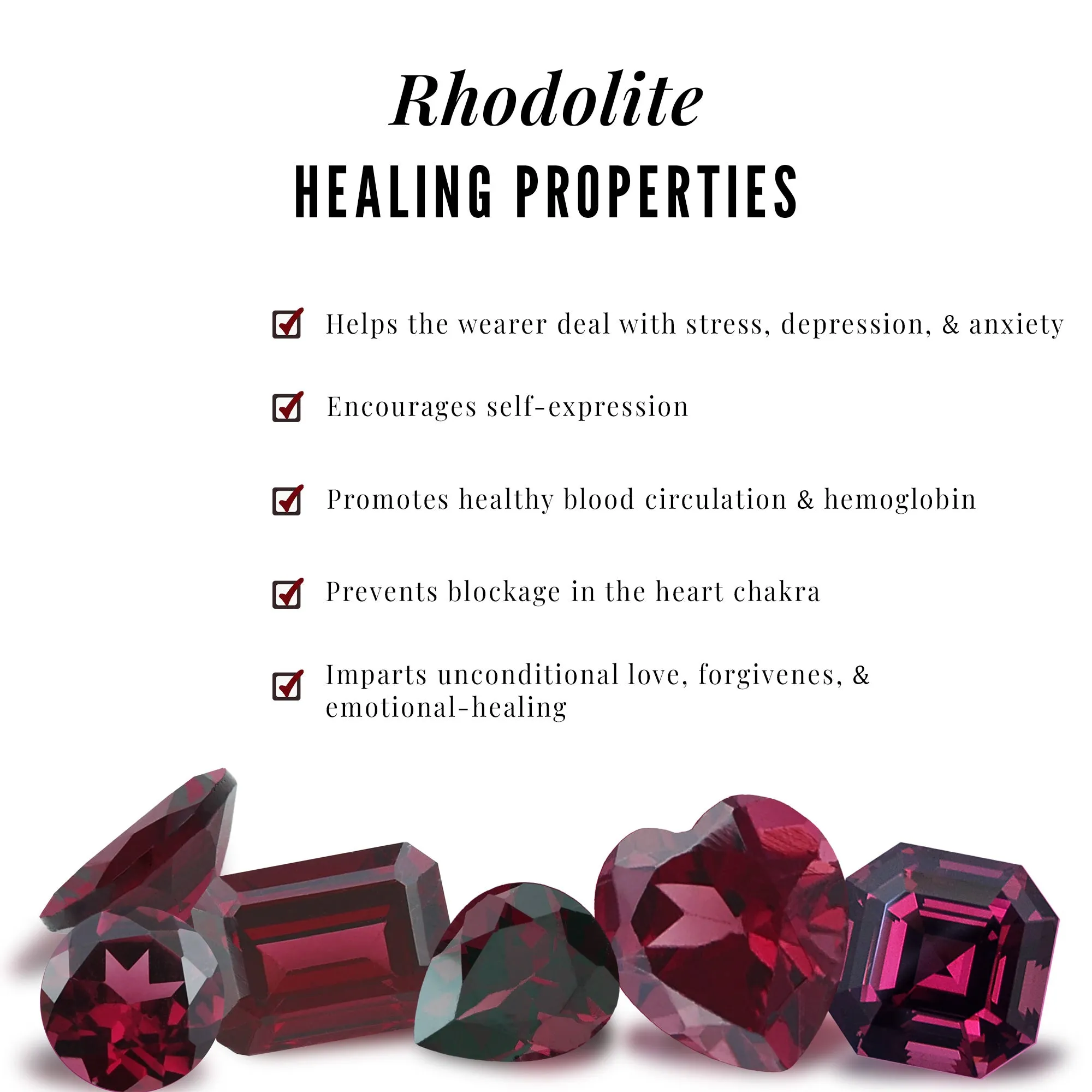 Rhodolite and Diamond Flower Engagement Ring with Split Shank