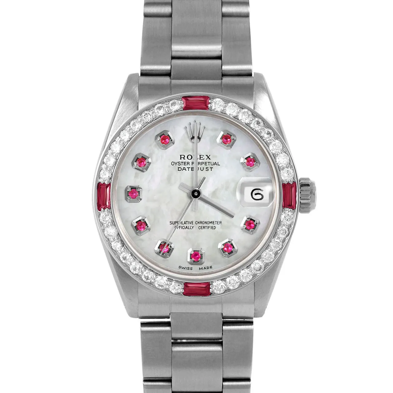 Rolex Datejust 31mm | 6827-SS-WMOP-RBY-AM-4RBY-OYS