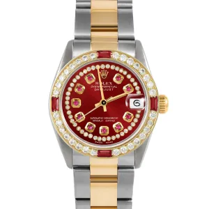Rolex Datejust 31mm | 6827-TT-RED-STRR-4RBY-OYS