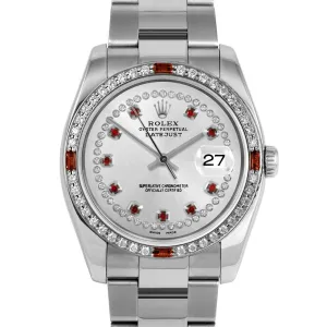 Rolex Datejust 36mm | 116234-SLV-STRR-4RBY-OYS