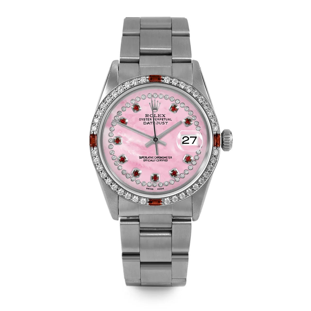 Rolex Datejust 36mm | 16014-PMOP-STRR-4RBY-OYS