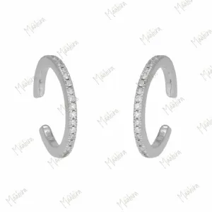 Shimmering Cuff Earrings
