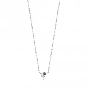 Silver Malachite Star Necklace N039-01H-M