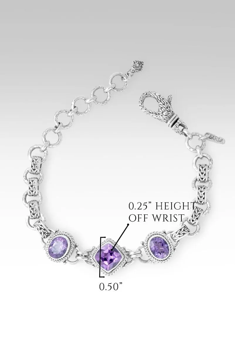 Sweet Victory Bracelet™ in Plum Lab Created Sapphire