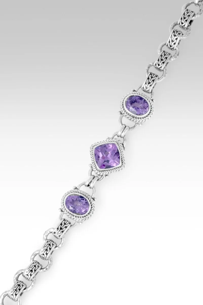 Sweet Victory Bracelet™ in Plum Lab Created Sapphire