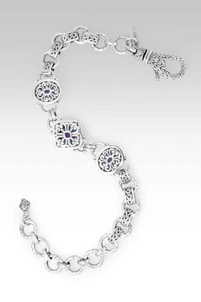 Sweet Victory Bracelet™ in Plum Lab Created Sapphire