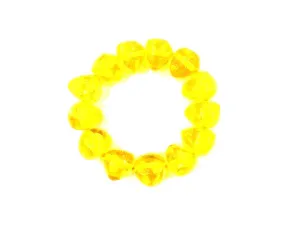 Synthetic Amber Yellow Bracelet 18X22Mm