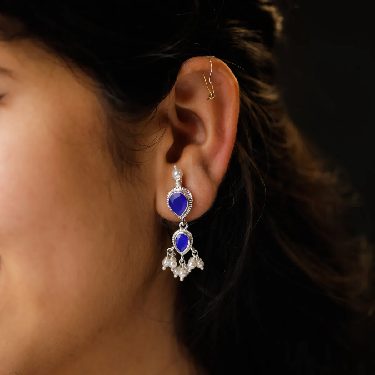 Tanmani Set with Lapis and Pearls