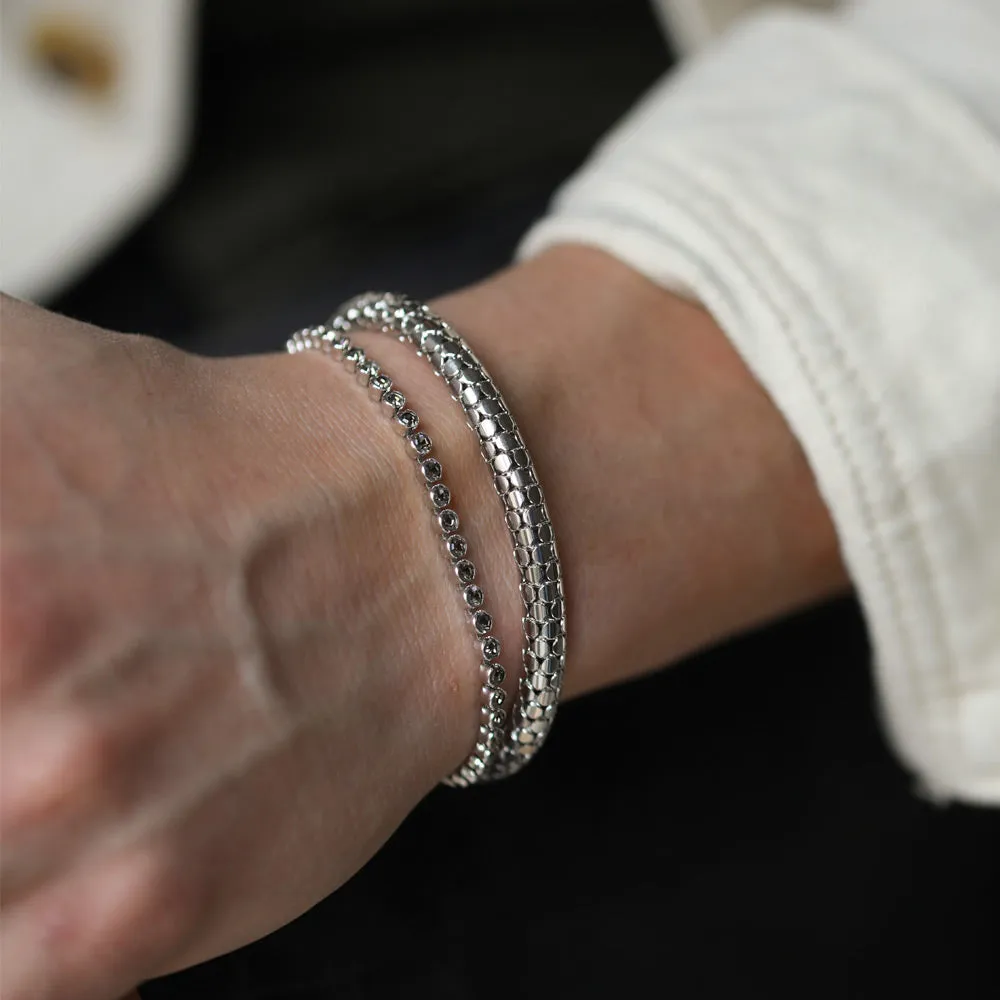 Tennis Bracelet / Black Diamond