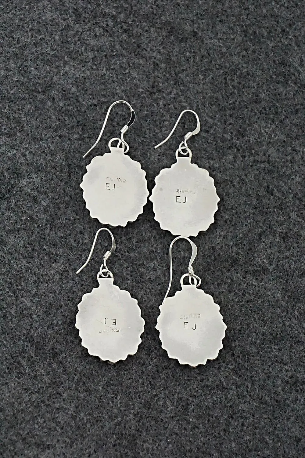 Turquoise, Coral & Sterling Silver Squash Blossom Set - Elton Jones