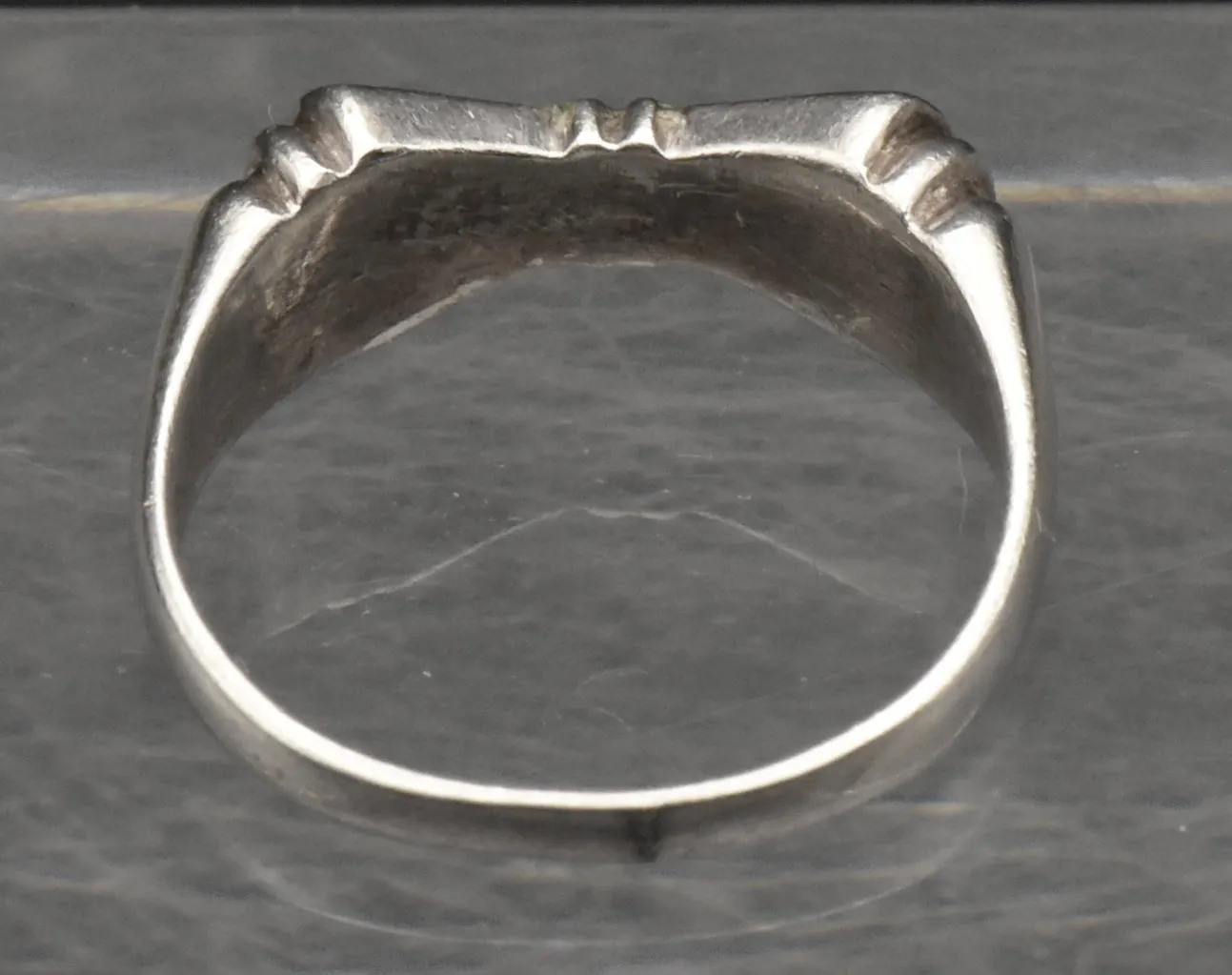 Vintage Sterling Silver Pyrite-Included Turquoise Ring - Size 8