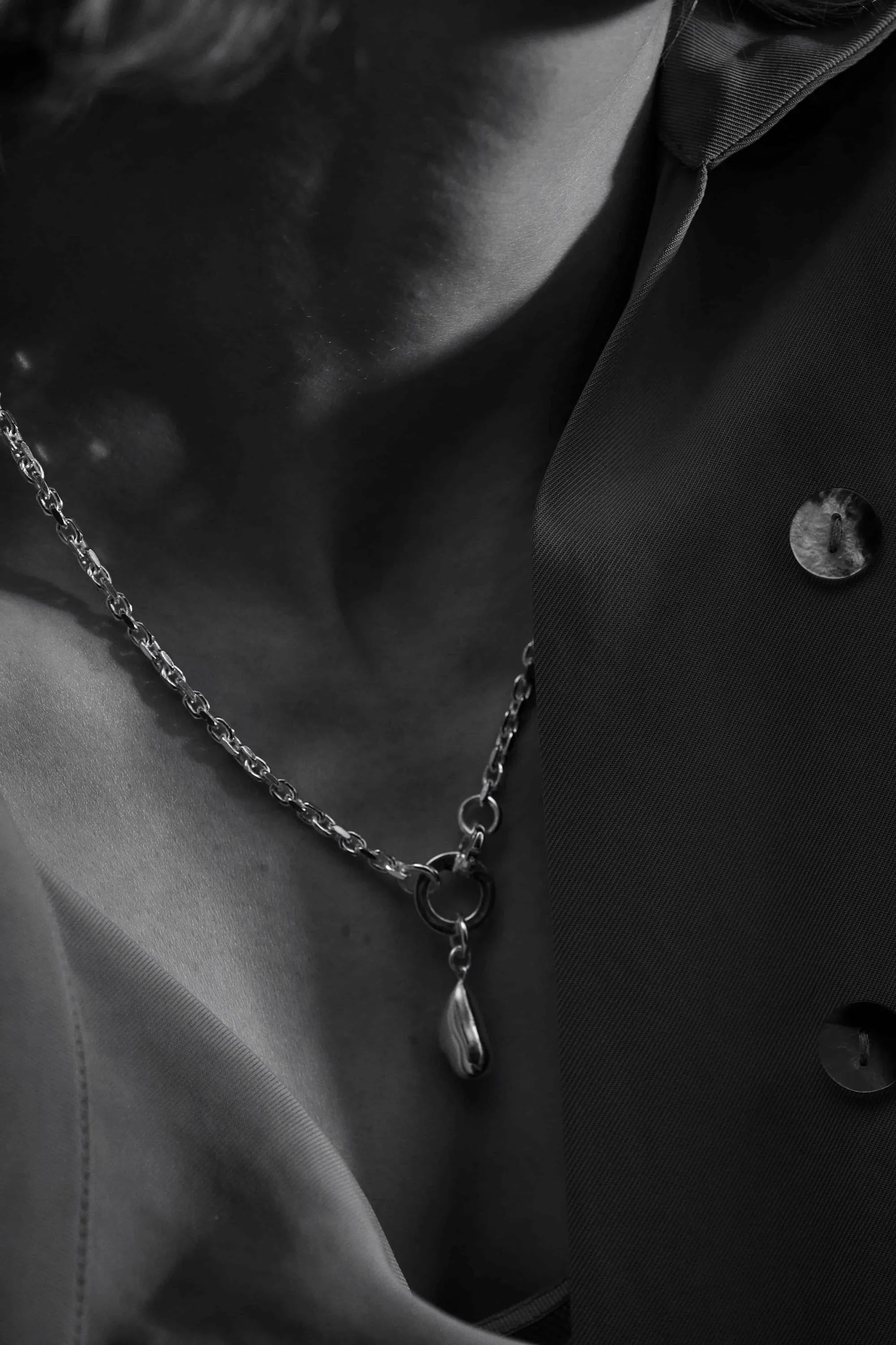 Waved Necklace Two Tone