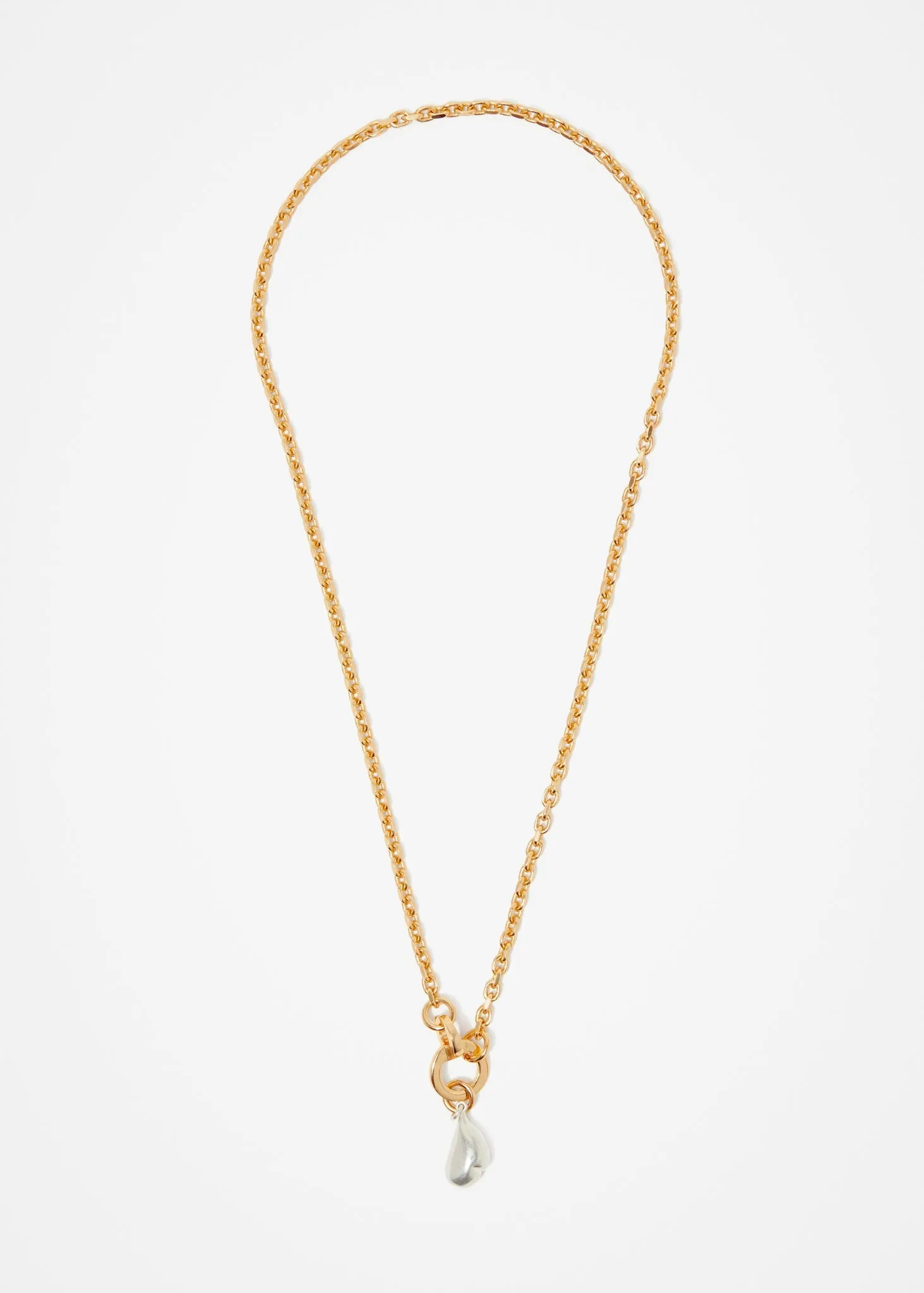 Waved Necklace Two Tone