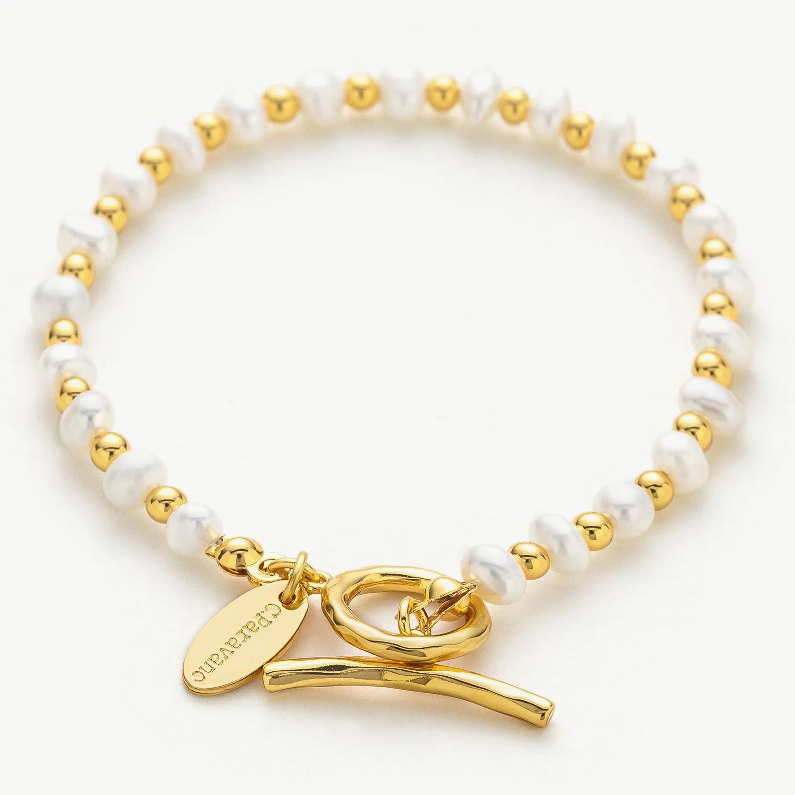 White Freshwater Pearl Bracelet